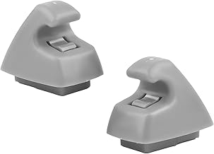 Wevdn 2 PCS Sun Visor Support Retainer Clip, 95994975 95994976 Sun Visor Hook Clip Bracket Replacement, Sunvisor Holder Hook for Cruze 2011-2016 Verano 2012-2017, Car Accessories (Gray)