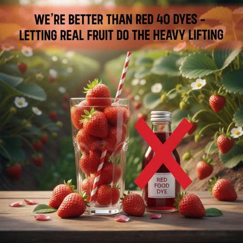 Image of Sugar Free Berry Burst Summer Syrup - By Vistevia - Diabetic And Keto Friendly - Sweetened Naturally With Stevia, Made With Real Strawberries Not Flavour And Colour - Pack Of 1 (470ML) Serves 15-20 Glasses