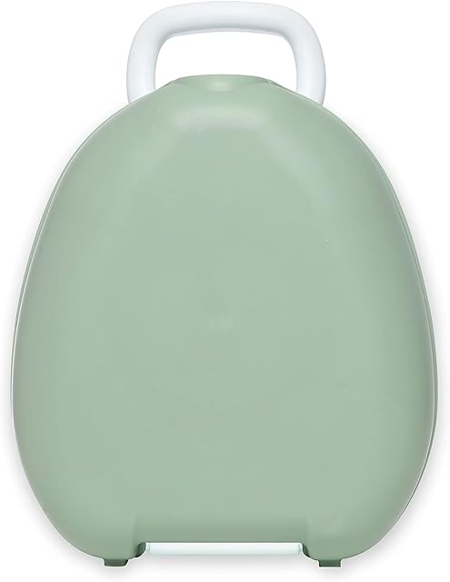 My Carry Potty - Green Pastel Travel Potty, Award-Winning Portable Toddler Toilet Seat for Kids to Take Everywhere