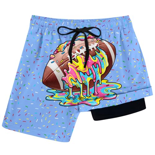Idgreatim Football Drip Swim Trunks