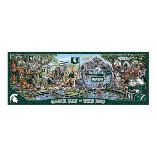 Image of YouTheFan NCAA Michigan State Spartans inchGame Day At The Zoo inch 500 Puzzle