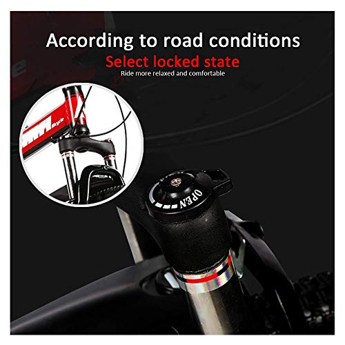 WENHAO Klappendes Erwachsene Fahrrad, 24-Zoll-Dual-Shock-Absorption Off-Road Racing, 21.12.27.30 Geschwindigkeit optional, abschließbare U-förmige Vordergabel, 4 Farben, einschließlich Geschenke – Bild 6