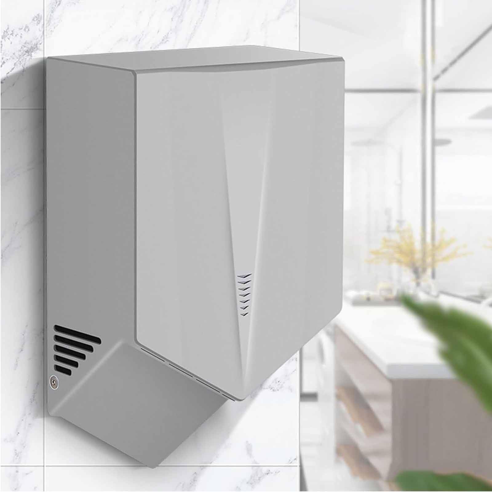 Automatic Hand Dryer for Commercial Bathrooms,High Speed Hot Air, Dry Hands in 7s,No Touch with Infrared Sensor,Easy &amp; Fast Installation,Low Noise Silver