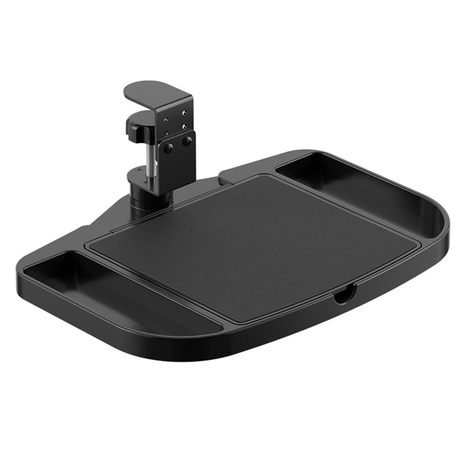 Nucelit Rotating Desktop Tray with Height Feature Carbon Steel and ABS Construction for Home Workspaces Adjustable Desk Organizers