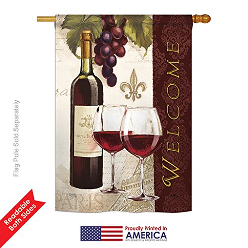 Drapeau vertical multicolore de qualité supérieure Happy Hour 71x101 cm