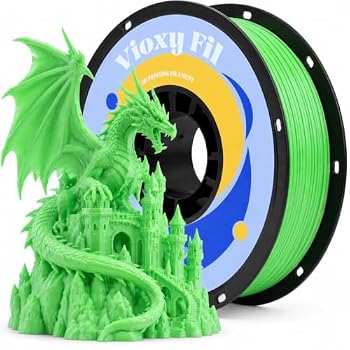 Vioxy Fil PETG 3D Printer Filament, 1kg Spool(2.2lbs), Green | Dimensional Accuracy +/- 0.03mm, 1.75mm, Fit for Most 3D Printers,Beginner friendly