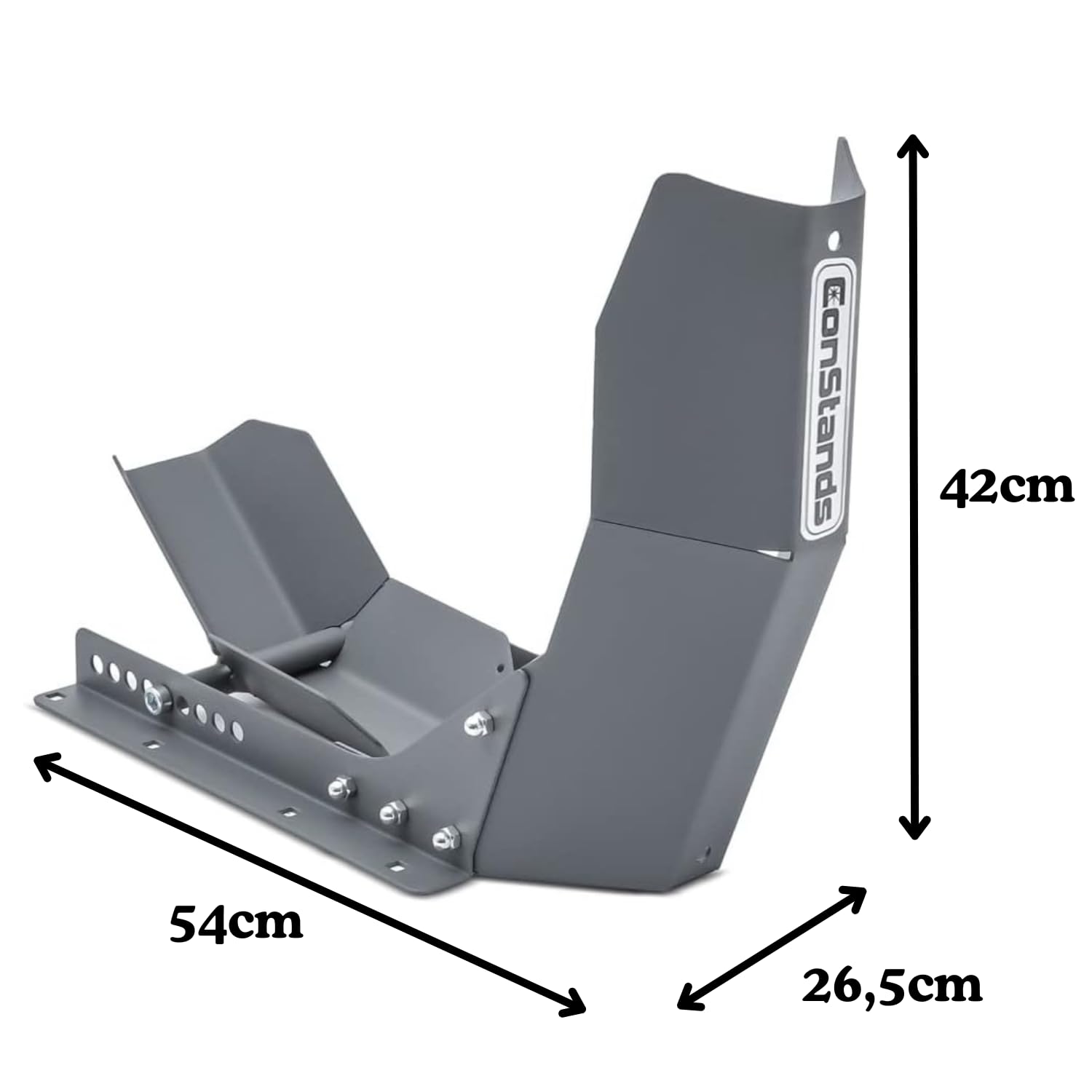 Bloque Roue Moto Constands Easy Transport-Fix Gris Mat