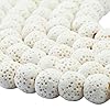 rockcloud 10mm White Lava Rock Stone Gemstone Beads Round Loose Beads 14 inch for Jewelry Making Findings Accessories #2