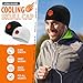 Cuffbow 2 Pcs Skull Cap for Men Beanie Hat Sport Lightweight Breathable Helmet Liner Hat for Men Bicycle Running Team Gift (Basketball) White, Black