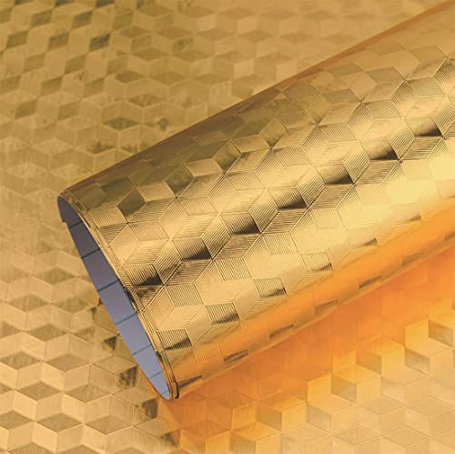 Autocollante Feuille Aluminium Autocollant de Cuisine, Papier Peint Cuisine Lavable Mural Cuisine Autocollant Decoration Aluminium Cuisine Autocollants De Preuve d'Huile (40CM*200CM) Cover