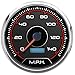 New Vintage USA 20150-01 CFR Series 4 3/8" Speedometer Red
