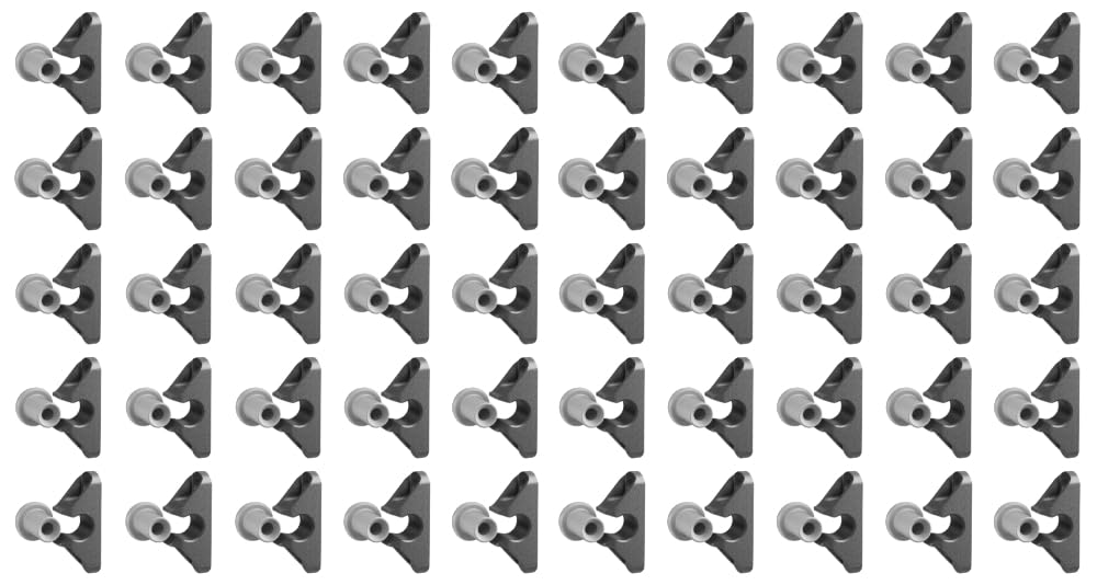 Button Fix Type 2 Compact Push On Connector Push & Click – 90° Concealed Panel Fastener Panel-to-Panel/Frame Assembly x50