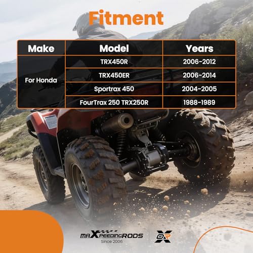 Barra de agarre trasera maXpeedingrods para Honda TRX450R 2006-2012 y TRX450ER 3