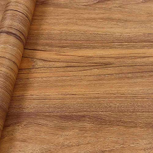 Image of COSNIGHT 23.6 inch x118 inch Wood Grain Wallpaper Peel and Stick Vinyl Film Self Adhesive Decor Wall Paper for Cabinet Drawer Shelf Liner Easy to Clean