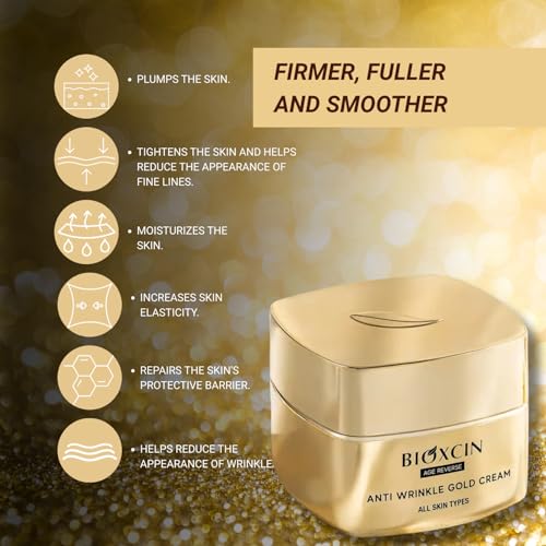 Bioxcin Age Reverse Kırışıklık Karşıtı Altın Krem 50 ml – 24K Altın, İpek Proteini, Pantenol ve Zeytinyağı İçerikli – Cilt Sıkılaştırıcı ve Nemlendirici