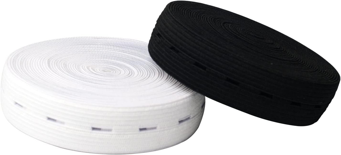 Amazon.com: Elastic Bands Spool Sewing Band Flat Elastic Cord with ...
