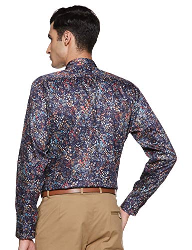 Image of Amazon Brand - Arthur Harvey Men's Printed Regular Fit Shirt (SS20-AH-SH-01 DigiPrn Navy1 46)