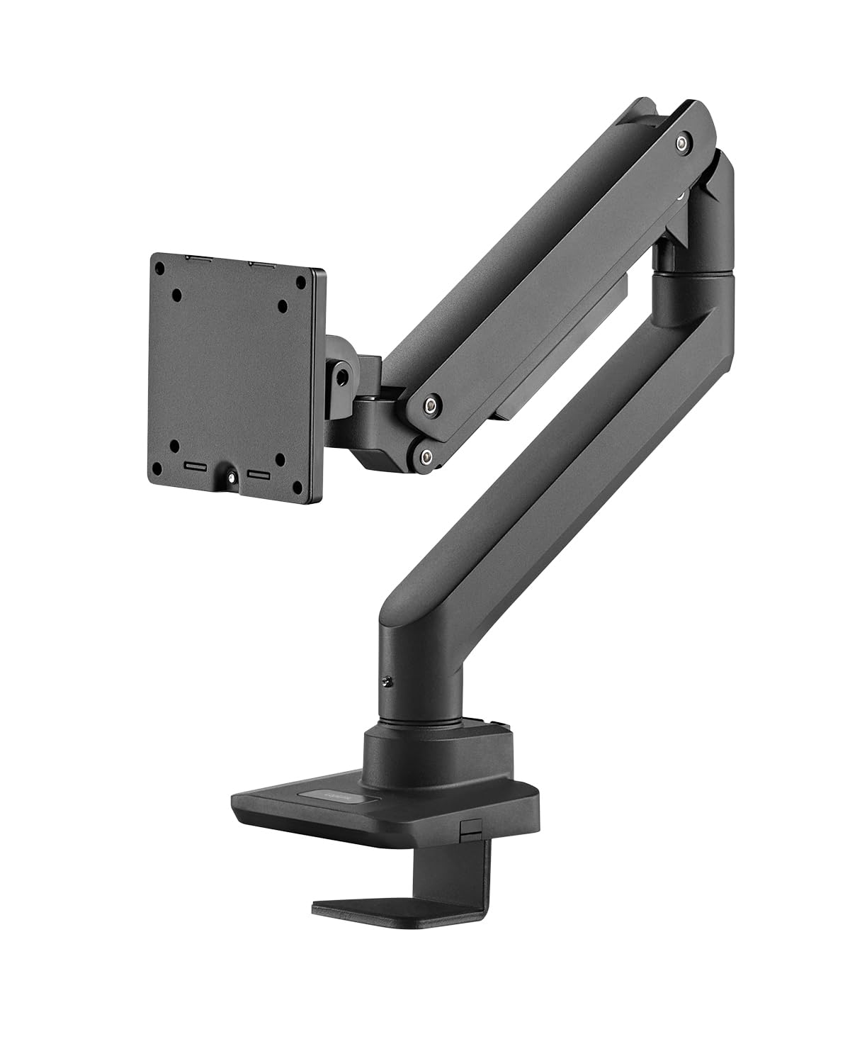 LogiLink Supporto per monitor da 17 a 49", con molla a gas, adatto per monitor Flat & Curved, alluminio