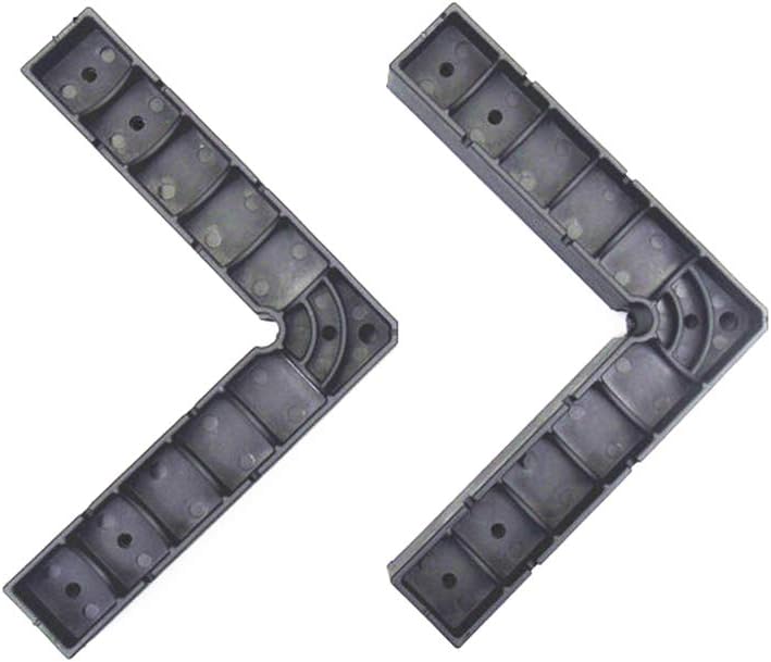 90 Degree Positioning Squares Engineering Plastic Right Angle Square Black Pack of 2 (145mm)