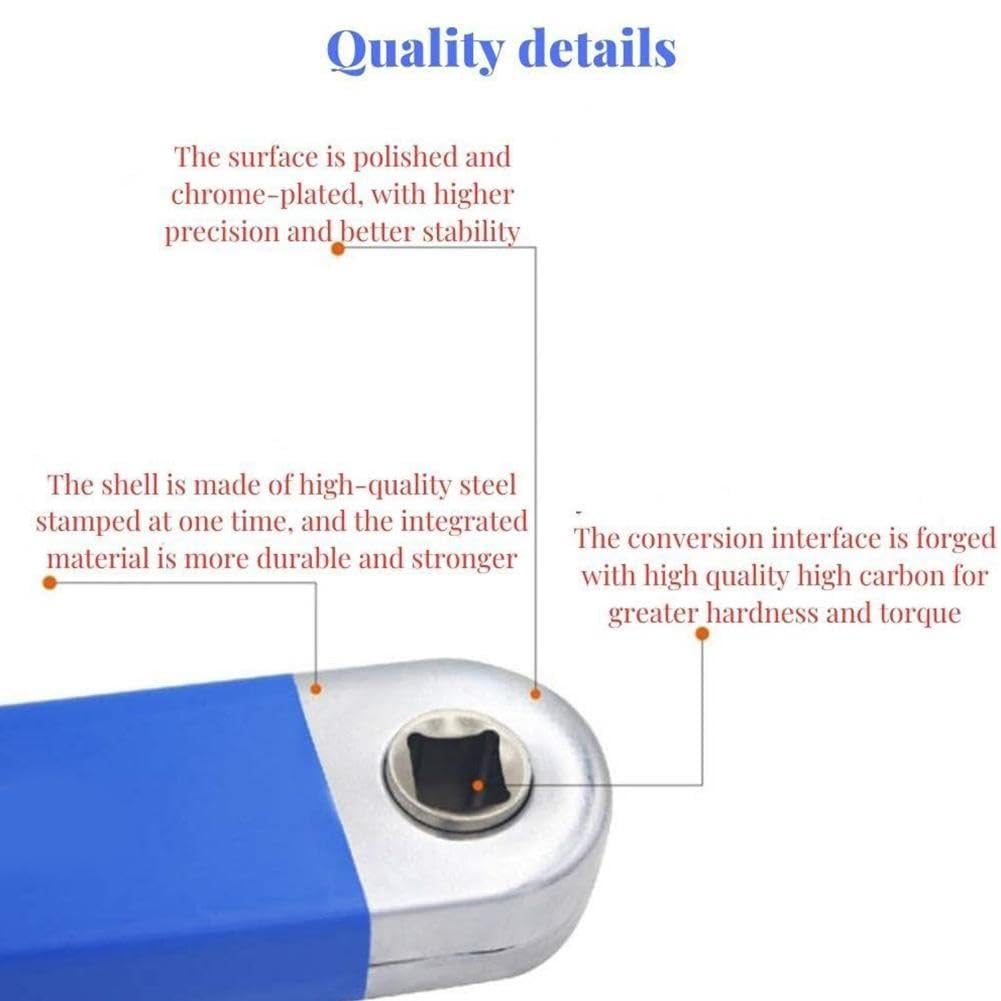 Versetzter Verlängerungsschlüssel – Mit 3 Adaptern (1/2", 3/8", 1/4") Für Enge Räume! Kein Stress Mehr Mit Festen Schrauben.