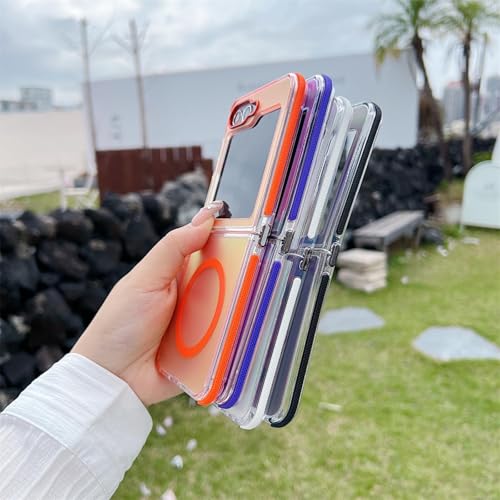 Coque antichoc Galaxy Z Flip5 orange protection rigide