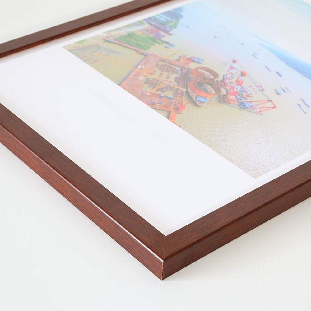 Bilderrahmen Fotorahmen Modern Massivholz Leicht Zu Ersetzen Kaffee Wand 26,5X38cm