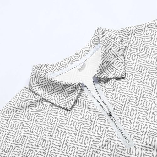 Tenue décontractée légère été pour homme : ensemble rayé zippé