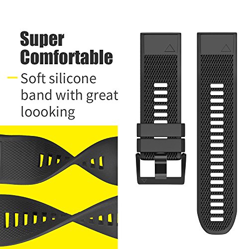 Ancool ACL0288 For Fenix 5/Fenix 6/Fenix 7 Band 22Mm Silicone Watch Band thumb #3