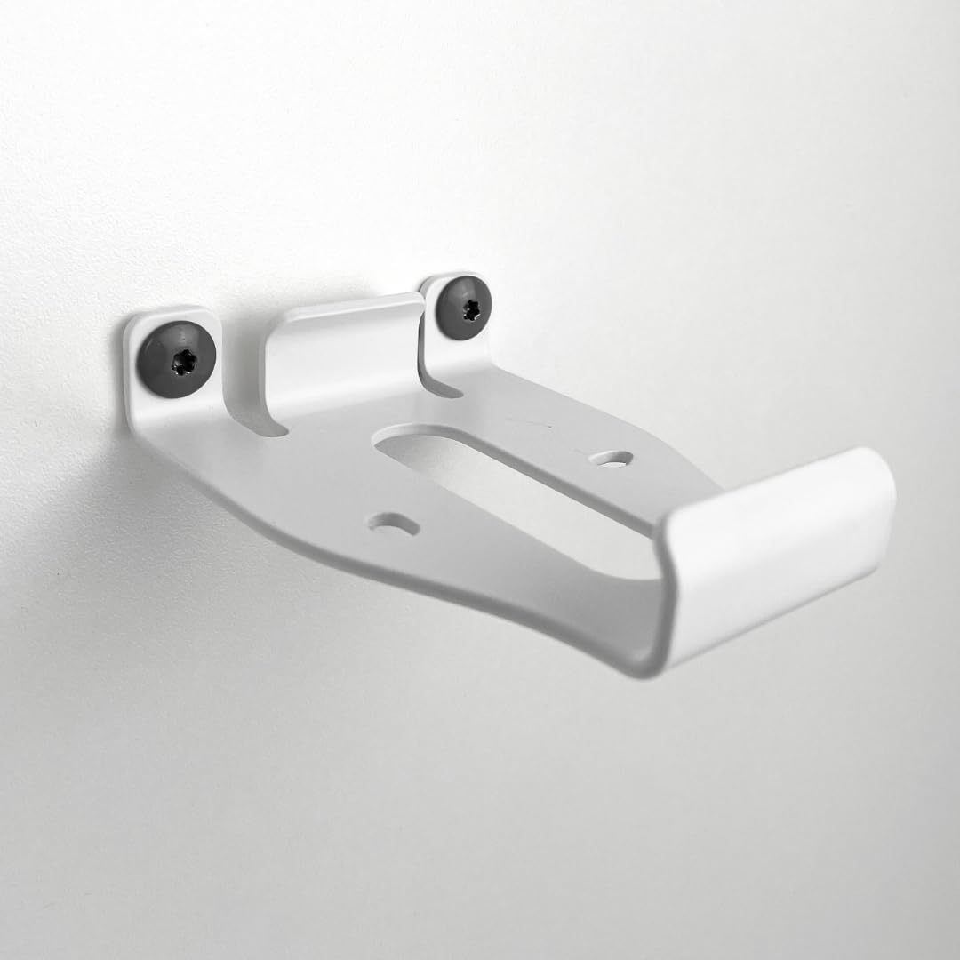 Supporto da parete in metallo per AVM FRITZ!Repeater 3000 / 3000 AX / 6000 - fissaggio al contrario (upside down) in alluminio (bianco) - Made in Portugal