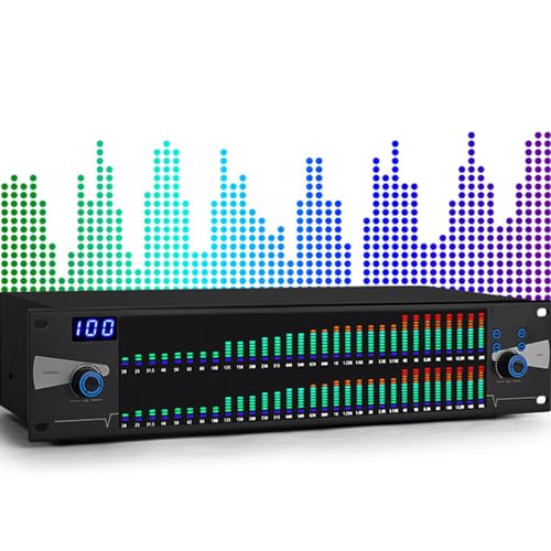 Ecualizador Gráfico Profesional de 2 Canales, Ecualizador Estéreo Gráfico de 31 Bandas, Eliminador Digital de Retroalimentación DSP, Equalizador Digital para Reducción de Ruido en Canto Escénico miniatura 1