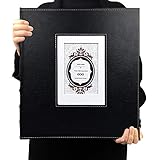 RECUTMS Photo Album 4x6 600 Photos Black Pages Large Capacity Leather Cover Memo Album Wedding Family Photo Albums Holds 600 Horizontal and Vertical Photos