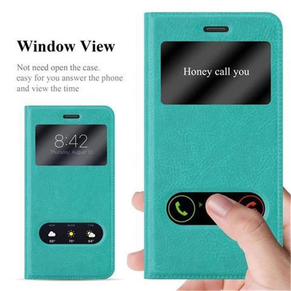 Custodia Cadorabo Per Huawei P8 Lite 2017 – Portafoglio In Pelle Sintetica Turchese Menta – Con Chiusura Magnetica E Funzione Stand - 5