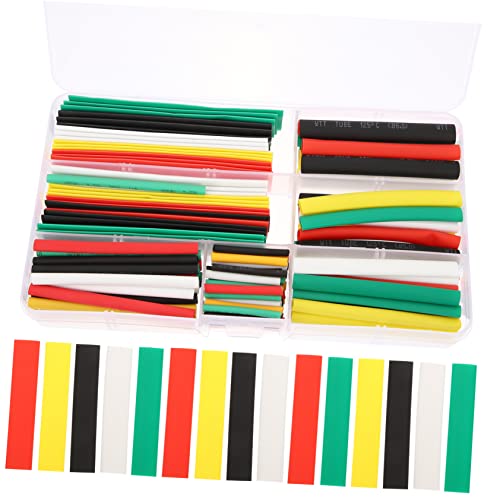 HOLIDYOYO 1Set Heat Shrink Tubing Assorted Sleeving Wrap Insulation Sealing Cable Protector Electrical Wire Insulation for DIY Projects Color Coded Protection