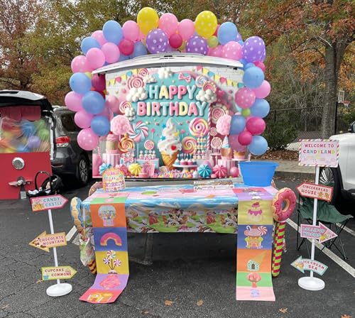 Fondo para fotografía Candy Happy Birthday 8x6FT miniatura 5
