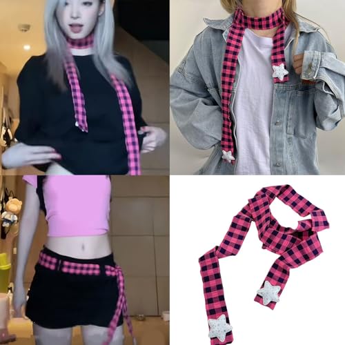 Star Choker Scarf For Women Handbag Scarfs Neck Scarves Girls Gifts Belt Necktie Neck Scarf Handbag Decoration2
