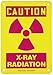 Accuform MRAD703VA Aluminum Safety Sign, Legend"Caution X-RAY Radiation" with Graphic, 10" Length x 7" Width, Magenta on Yellow