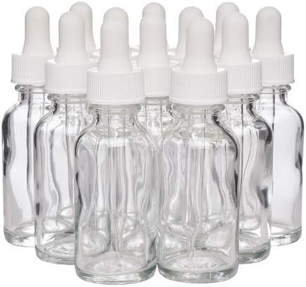 12 Pack Clear Frosted Boston Round Essential Oils Aromatherapy Glass Bottles Jar With Black Bamboo Eye Dropper Cap 1oz - View #8
