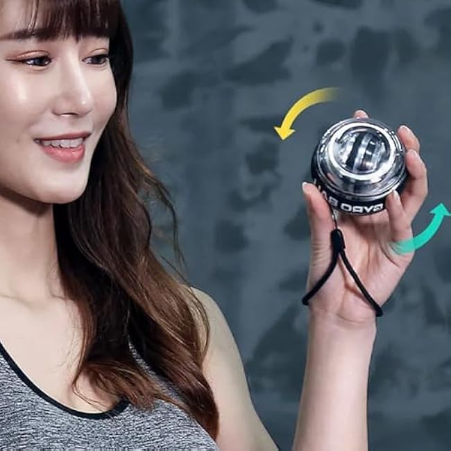 Hand Wrist Forearm Trainer Gyro Ball Exerciser Gyro Ball Strengthener For & Training Wrist Exerciser