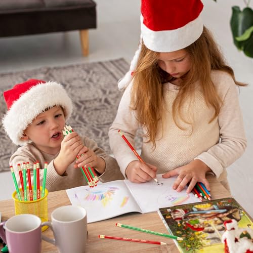 Whaline 50 lápices de Navidad con borrador miniatura 6