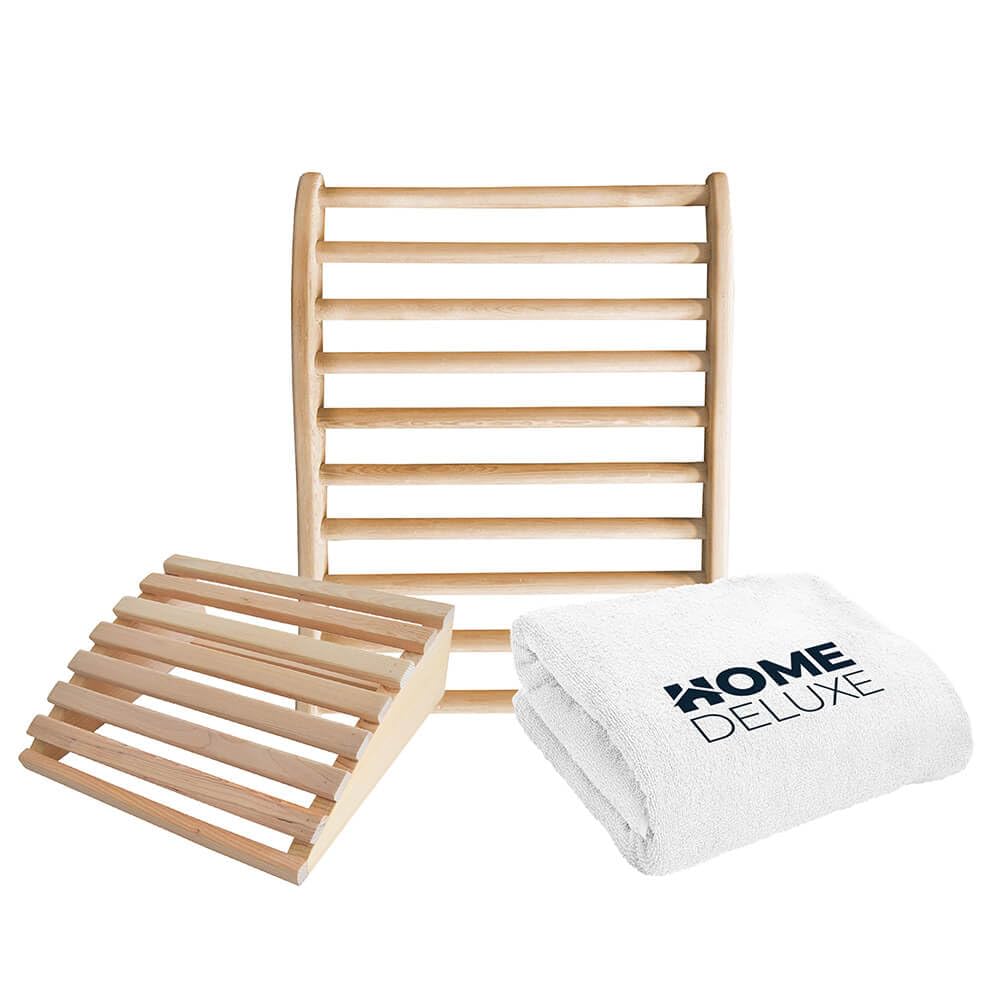 HOME DELUXE Saunaset Saunatuch RAJA 3-Stück