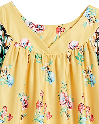 Image of AmeriMark Casual Women's Patio Muumuu House Dress Loose Comfortable Short Sleeve Sun Dress Lounger Gown Sleepwear for Ladies