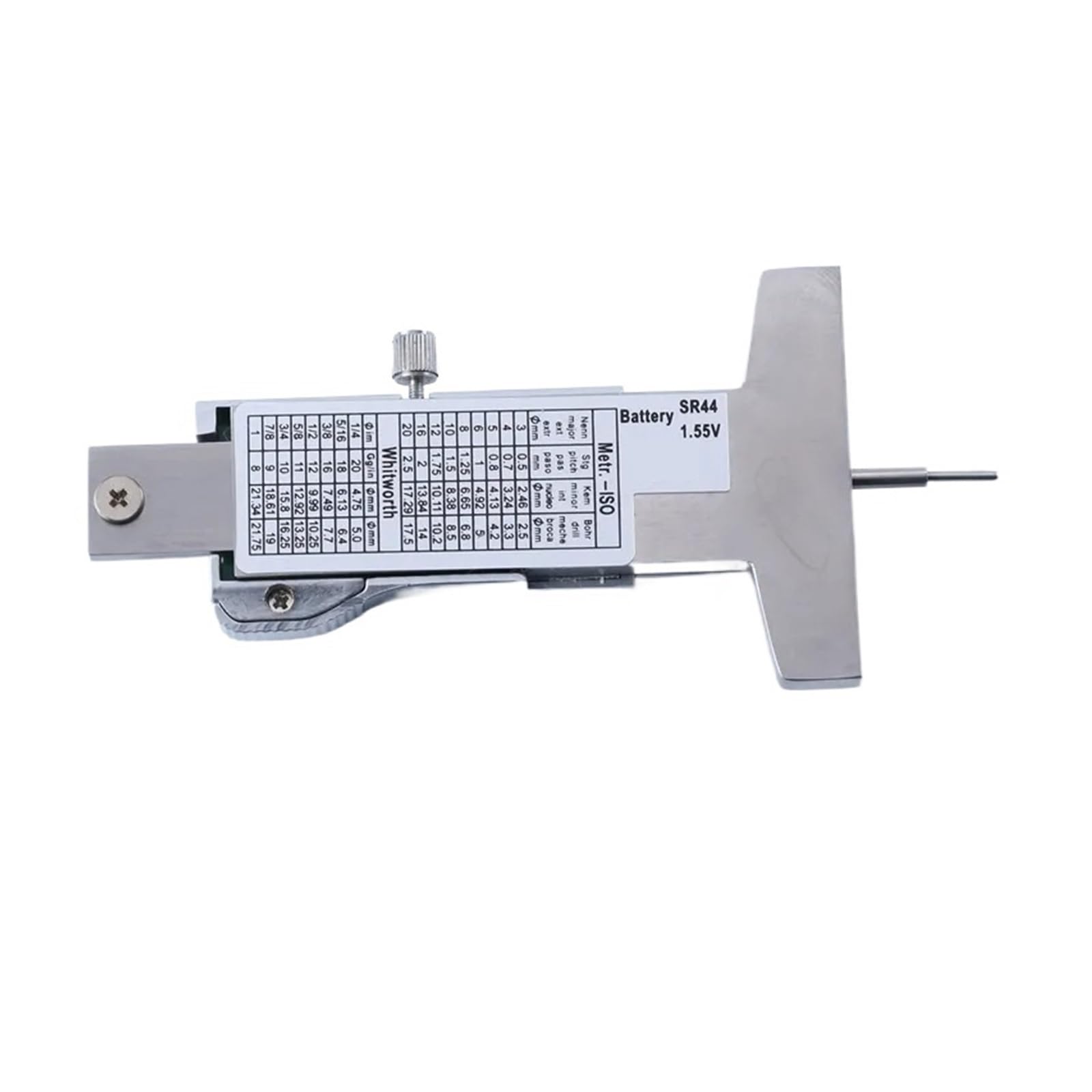 0.01mm Cyfrowy Miernik Głębokości Bieżnika 0-25mm LCD Opony Ze Stali Nierdzewnej Suwmiarka Linijka Metryczne/calowe Wymiana Pomiar Precyzyjny