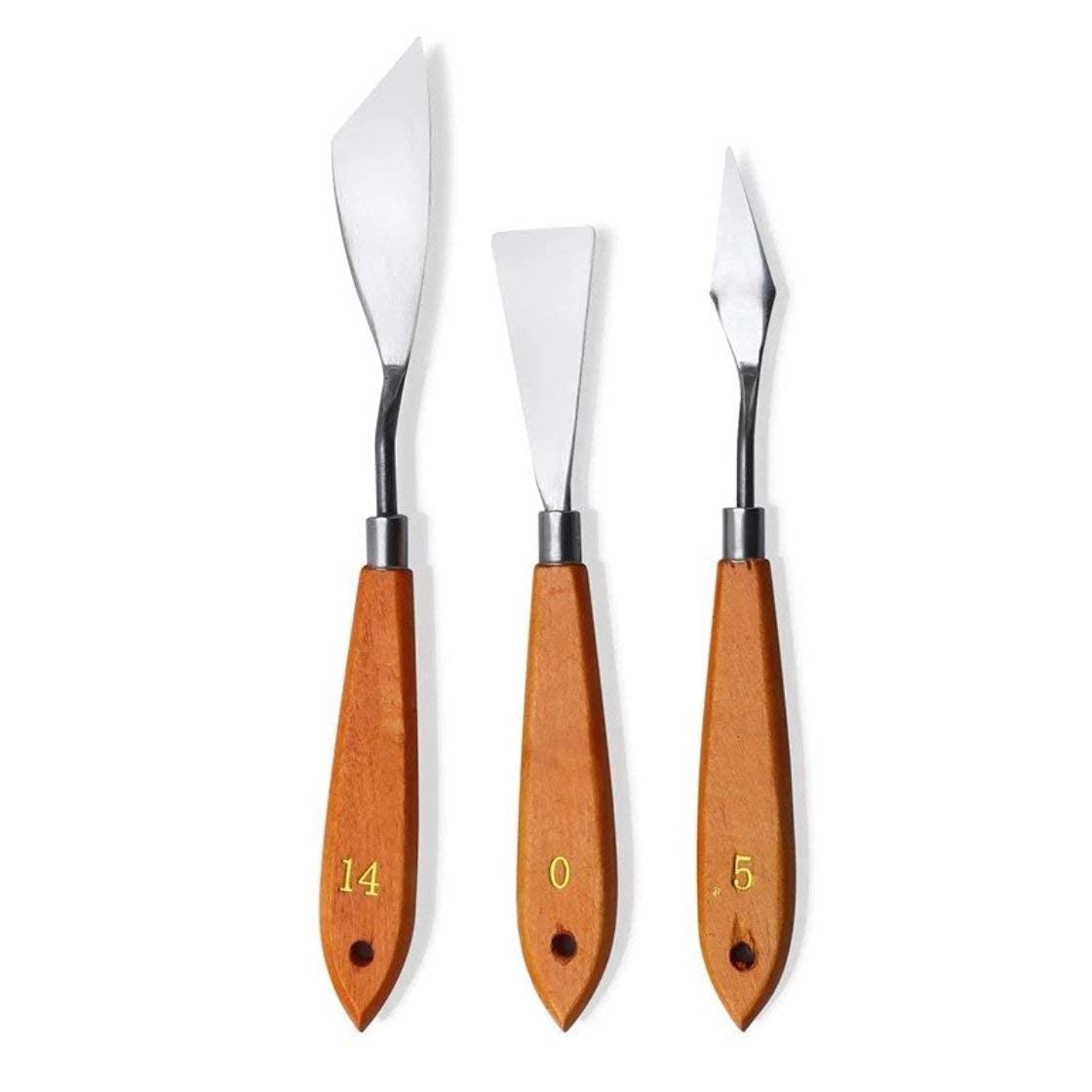SCHUBERT 3Pcs Stainless Steel Artists Palette Knife Set,Spatula Palette Knife Painting Mixing Scraper, Thin and Flexible Art Tools for Oil Painting, Acrylic Mixing, Etc.-image-21