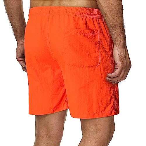 JEsilunmaMY Men's Quick Drying Swim Trunks Elastic Waist Summer Drawstring Beach Shorts Solid Color Swimming Bathing Suits2