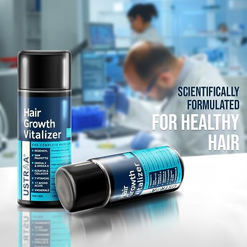 USTRAA Hair Growth Vitalizer 100ml- Set Of 2 – Clinically Tested | Hair Oil With Redensyl, Saw Palmetto, Vitamins, Amino Acids, Keratin, Wheatgerm... - Image 3