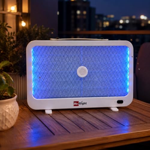 Image of Mr. Right GLOWTRAP | Rechargeable UV LED Bug Zapper Lamp | Portable Mosquito & Fly Killer with 2000mAH Battery | USB Type-C Charging