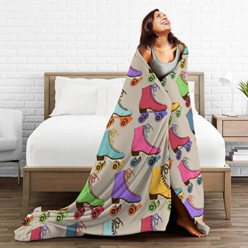 Couverture polaire rétro plaid doux microfibre pour lit - 6