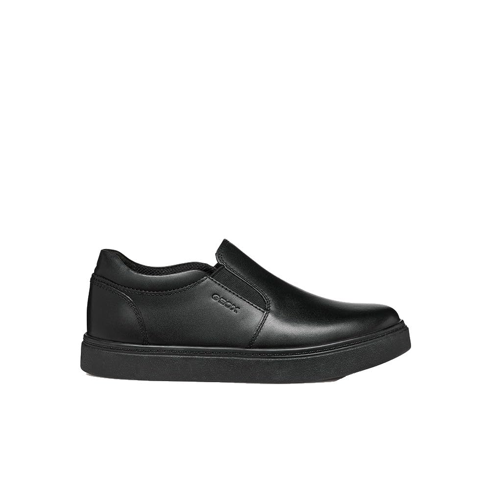 Geox J NASHIK BOY A Sneaker, 4.5 UK Black