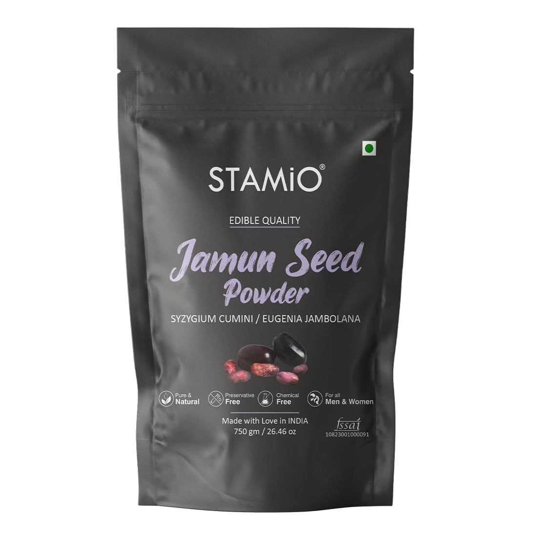 See full amazon price history chart for STAMIO Jamun Seed Powder 750 gm | Jaamun Ki Guthli | Diabetes | Naaval Pazham | Indian blackberry | Syzygium cumini | In Pouch 26.46 oz STAMIO Jamun Seed Powder 750 gm | Jaamun Ki Guthli | Diabetes | Naaval Pazham | Indian blackberry | Syzygium cumini | In Pouch 26.46 oz (B0CD7FWY7K) Amazon Price History, Amazon Price Tracker