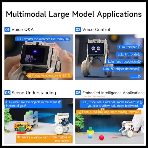 Image of Yahboom Raspberry-Pi Compute Module 5 Self-Balancing Python Programming Robot Two-Wheeled AI Vision Recognition Bionic Built-in IMU,Provide AI Data (Includes CM5)